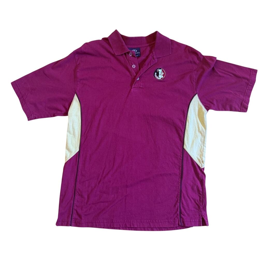 Florida State Seminoles Noles NCAA Vantage red polo shirt Size Medium
